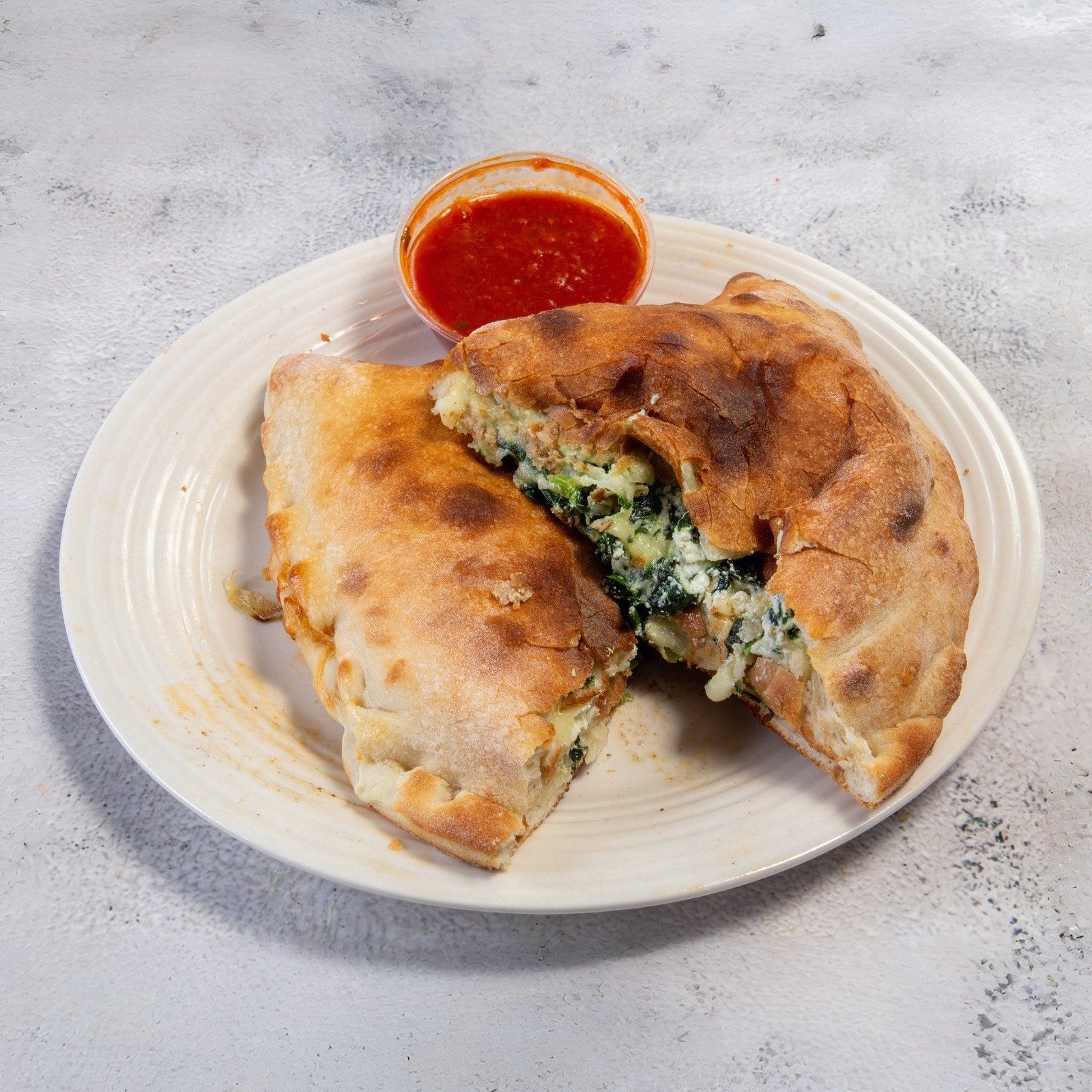 Spinach Calzone.